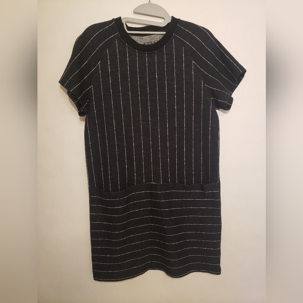 ATM Anthony Thomas Melillo Black Pinstripe Large Pockets Sz SM
